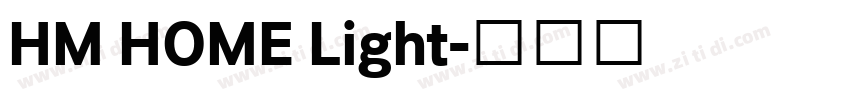 HM HOME Light字体转换